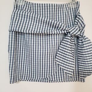 Superdown Karina Gingham Tie Front Skirt